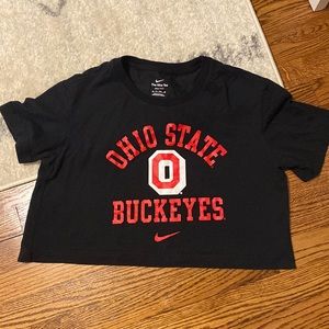 Nike Cropped Ohio State Buckeyes Tee Xsmall / small